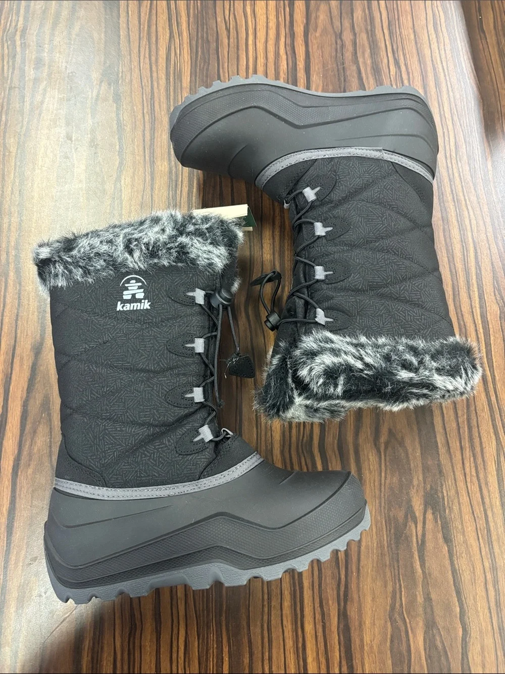 Kamik - Kids Snowgypsy4 Boots, size 6 US big kids, color black.